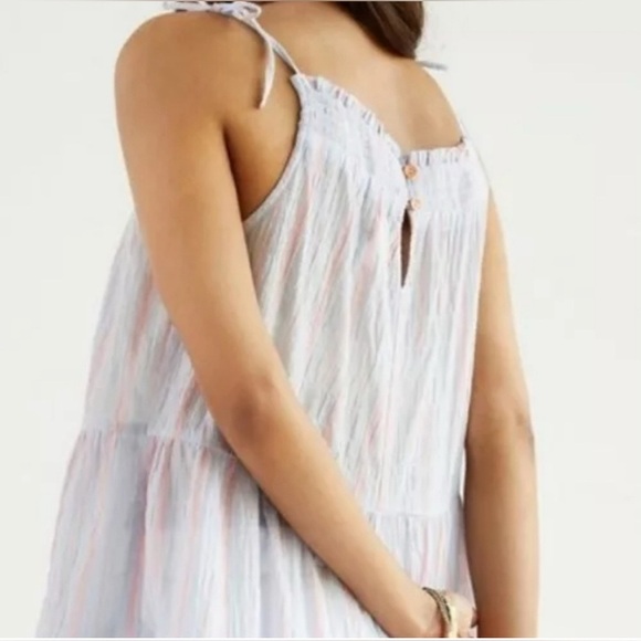 Anthopologie Maeve Striped Top Tiered Sleeveless in size Small - Picture 3 of 12
